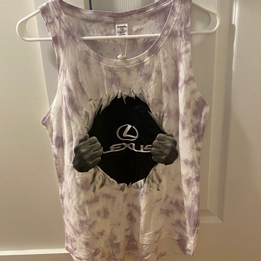 Dreamsicle tie dye custom women’s Lexus tank top